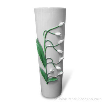 Elegant Flower Vase, Made of Ceramic, Measures 13 x 38cm